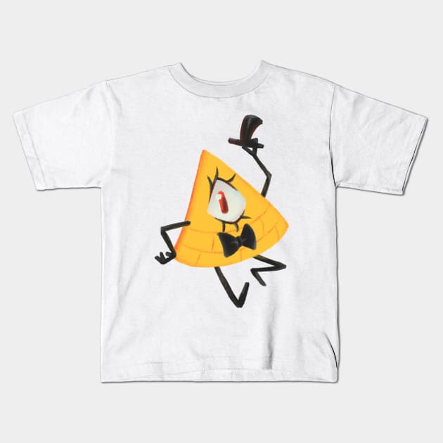 Bill Cipher Kids T-Shirt by Kihori